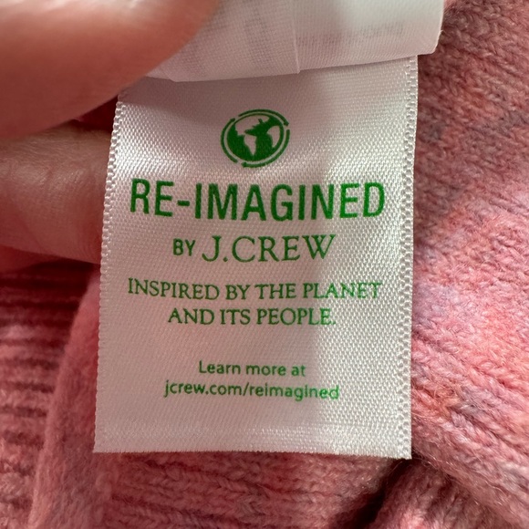 J CREW Pink Half Zip Midi Sweater Dress Super Soft Wool Alpaca Yarn Size Medium - Picture 10 of 12